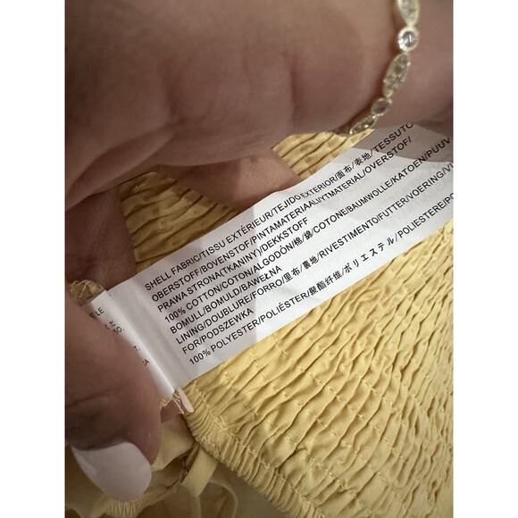 Moon River Rosemary Yellow Bow Detailed Maxi Dress Size Small - Picture 8 of 9